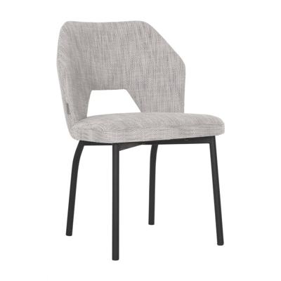 MUST Living Eetkamerstoel 'Bloom' kleur Lichtgrijs