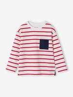 Aanpasbaar jongensshirt met strepen rood - thumbnail