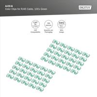 Digitus A-CC-G A-CC-G Gekleurde clips voor patchkabel Groen - thumbnail