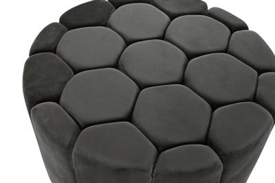 Voetensteun DKD Home Decor Grijs 30 % Polyester (85 x 85 x 48 cm)