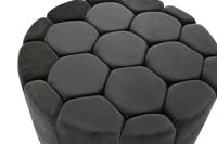 Voetensteun DKD Home Decor Grijs 30 % Polyester (85 x 85 x 48 cm) - thumbnail