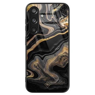 Samsung Galaxy S24 glazen hardcase - Marbling Samsung Galaxy S24 glazen hardcase - Marbling