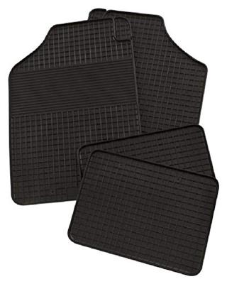Petex voetmat set of uni-car rubber mat black gr.3 anth.