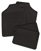Petex voetmat set of uni-car rubber mat black gr.3 anth. - thumbnail