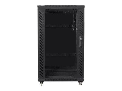 Lanberg FF01-6822-12B rack 22U Vrijstaande rek Zwart Lanberg FF01-6822-12B rack 22U Vrijstaande rek Zwart