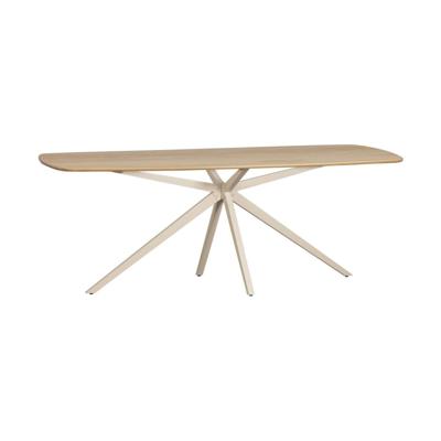 Woood Tablo eettafel Deens ovaal 220x100 cm Transparant grijs