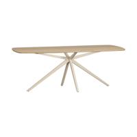 Woood Tablo eettafel Deens ovaal 220x100 cm Transparant grijs - thumbnail