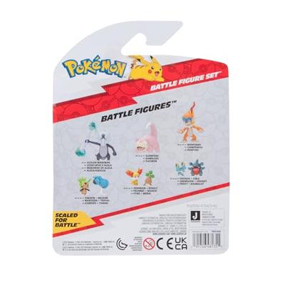Pokemon Battle Figure Pack - Slowpoke, Litwick & Pikachu