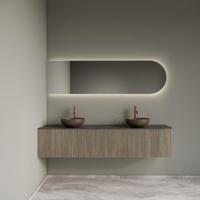 Badkamermeubelset Gliss Design Alluro 180 cm Links Corn Silk - thumbnail