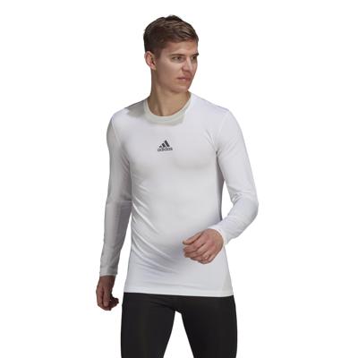 adidas TechFit Ondershirt Lange Mouwen Wit adidas TechFit Ondershirt Lange Mouwen Wit