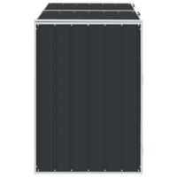 Containerberging voor 2 containers 144x81x113cm staal antraciet - thumbnail