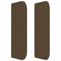 Boxspring met matras stof donkerbruin 180x200 cm - thumbnail