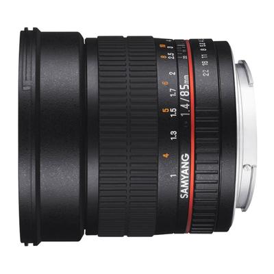 Samyang MF 85 mm F1,4 AS IF UMC voor Canon EF - full-frame portretlens voor Canon EF/EF-S Mount, geschikt voor APS-C, handmatige focus, voor DSLR Canon camera's EOS 6D Mark II, 1Dx Mark III