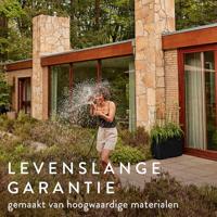 Elho June Brick Divider 80 - Zwart - L 79 x B 29 x H 59 cm - Binnen en Buiten - 100% gerecycled - thumbnail