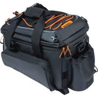 Basil miles xl pro bagagedragertas, zwart/oranje, waterdicht, 9-36l, geschikt voor elektrische fietsen - thumbnail