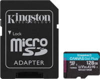 Canvas Go! Plus - Flashgeheugenkaart - microSDXC-naar-SD-adapter inbegrepen - 128 GB - A2 / Video Class V30 / UHS-I U3 / Class10 - microSDXC UHS-I - thumbnail