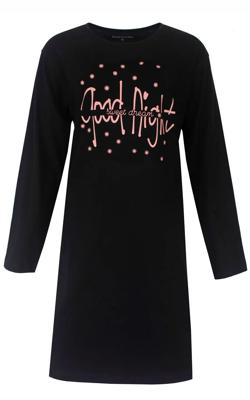 Temptation dames nachthemd lange mouw "Good Night"