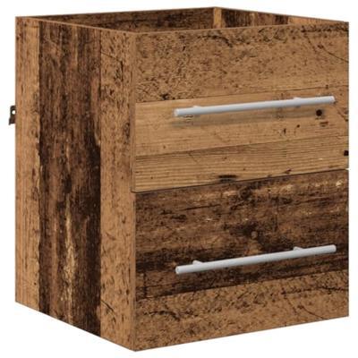 Badkamer Kast met lade Oude hout 41 x 38.5 x 48 cm Bewerkt hout Badkamer Kast met lade Oude hout 41 x 38.5 x 48 cm Bewerkt hout