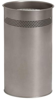 Papierbak brasq 21 liter rvs zilver