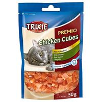 Trixie Premio Cubes met kip kattensnacks 50 gram - thumbnail