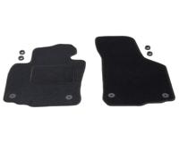 Automatten voorzijde - zwart stof - VW Golf 5 2003-2008 - thumbnail