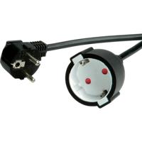 VALUE verlengkabel met aarde, 230VAC, zwart, 5 m - thumbnail