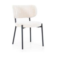 By-Boo Eetkamerstoel 'Oasis' Chenille, kleur Beige - thumbnail
