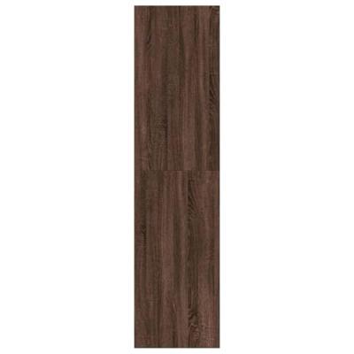 Kledingkast 80x50x200 cm bewerkt hout bruin eikenkleur