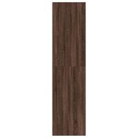 Kledingkast 80x50x200 cm bewerkt hout bruin eikenkleur - thumbnail