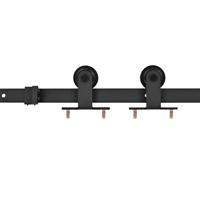 Schuifdeur met beslag 95x210 cm massief grenenhout - thumbnail