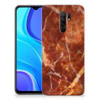 Xiaomi Redmi 9 | TPU | Siliconen hoesje | Marmer Bruin - thumbnail