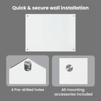 VidaXL Keuken achterwand 2 pcs doorzichtig 80 x 60 cm gehard glas - thumbnail