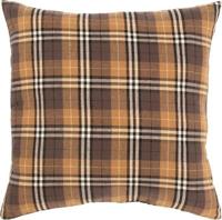 Kussen ruit vierkant textiel bruin/zwart/oker 38x38x17 cm Jolipa - Hortus - thumbnail