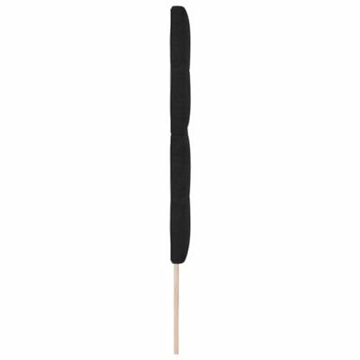 Hoofdbord met hoofdeinde Zwart 200 cm Stof