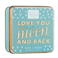 Scottish Fine Soaps Soap in a Tin Sweet Sayings Love You To The Moon And Back 100gr - thumbnail