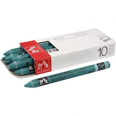 Caran Dache Caran d'ache neocolor ii, l: 10 cm, dikte 8,5 mm, emerald green (210), 10 stuk/ 1 doos