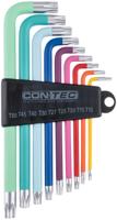CONTEC binnenzeskant hoeksleutel set "tfm-255". ct hexagon socket angle tfm-255 t10/15/20/25/30/ - thumbnail