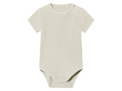 lupilu Mousseline baby romper (Beige, 74/80)