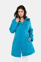 Ulla Popken Jack, licht, veelzijdig, capuchon, 2 klepzakken, loopsplit - Grote Maten - thumbnail