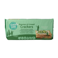 Crackers rozemarijn & lijnzaad bio 250 Gram - thumbnail