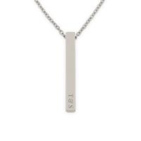 Bar ketting met naam - Zilver - thumbnail