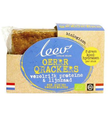 Leev Bio Qrackers Proteïne & Lijnzaad