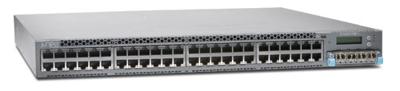 Juniper EX Series EX4300-48P - Switch - C3 - gemanaged - 48x10/100/1000 (PoE+) + 4x 40 Gigabit Qagno+ - luchtstroom van voor naar achteren - Rackmount - PoE+ (900W)