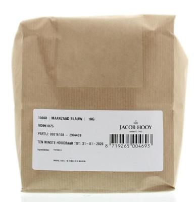 Jacob Hooy Maanzaad blauw/papaver coer 1 Kilogram Jacob Hooy Maanzaad blauw/papaver coer 1 Kilogram
