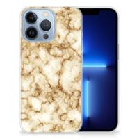 Apple iPhone 13 Pro | TPU | Siliconen hoesje | Marmer Goud - thumbnail