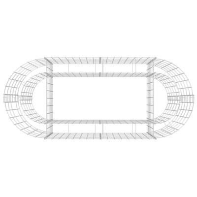 VidaXL Gabion plantenbak verhoogd 120x50x50 cm gegalvaniseerd ijzer