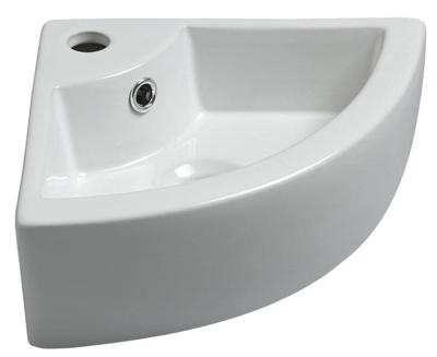 Wiesbaden Pallas hoekfontein 44,5 x 32,5 x 13 cm keramiek glans wit