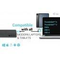i-tec I-TEC USB3.0/USB-C/TB 2x4K Pro Dock USB-C dockingstation - thumbnail