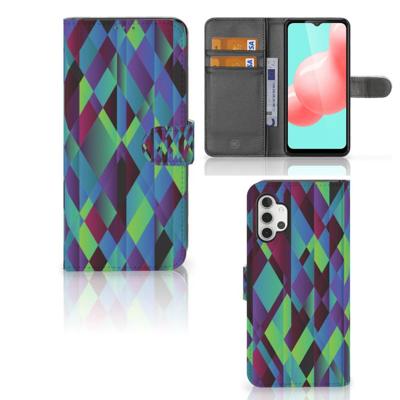 Samsung Galaxy A32 5G | Book Case | Abstract Green Blue