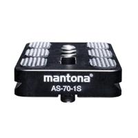 Mantona AS-70-1S Snelwisselplaat Schroefdraad (buiten)=1/4 - thumbnail